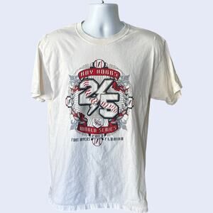 Roy Hobbs World Series 25th Anniversary 2013 T-Shirt XL White Baseball